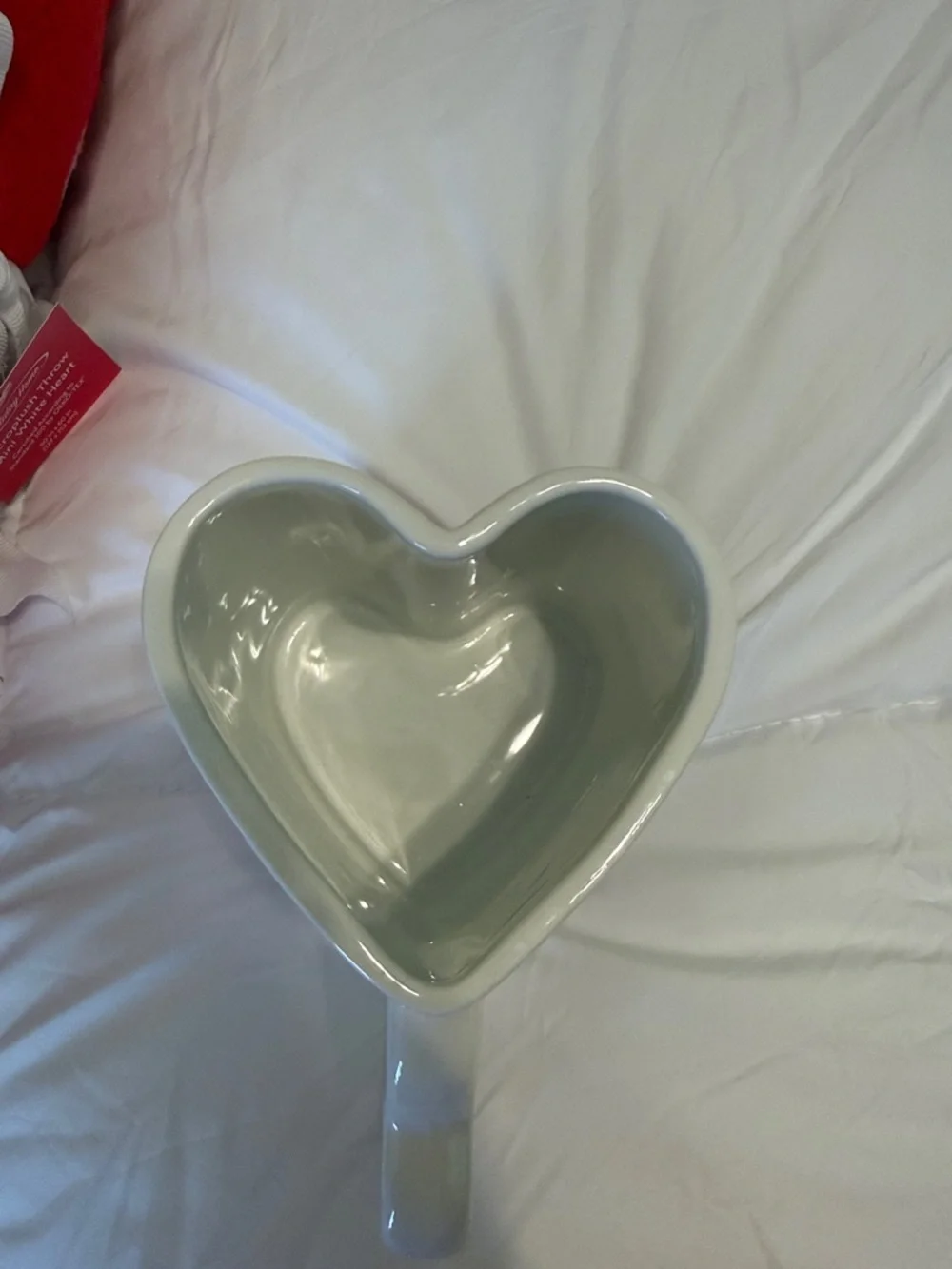 Red Heart Plush Throw Blanket with Heart Mug